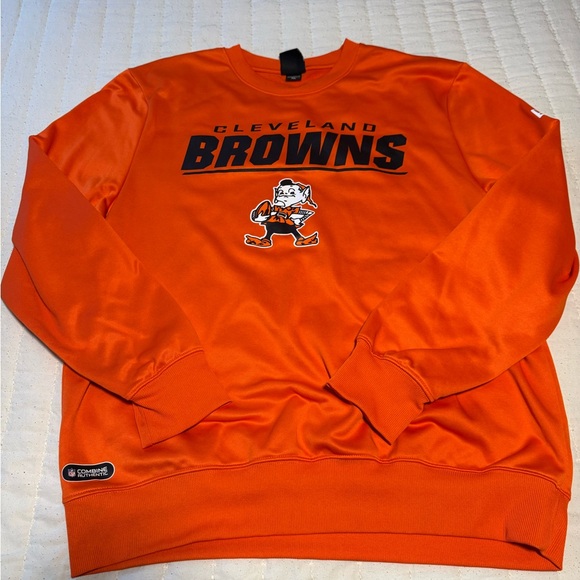 New Era Other - New Era Cleveland Browns Orange Crewneck Sweater